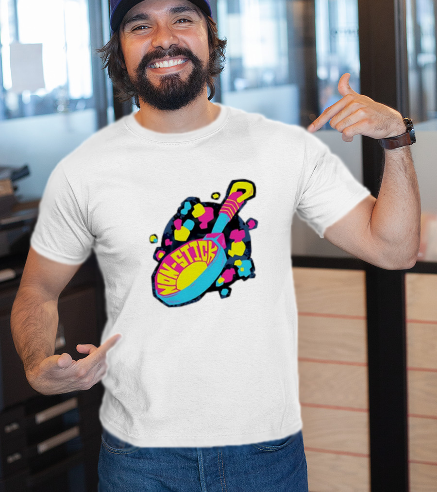 Non-Stick Colorful Pop Art Frying Pan T-Shirt