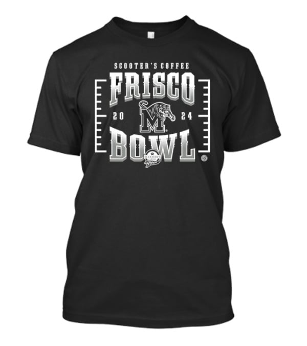Scooter's Coffee Frisco Bowl Memphis Tigers Football T-Shirt