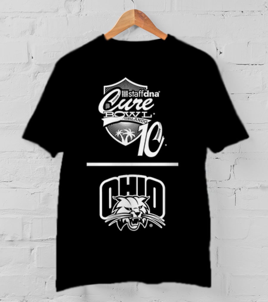 Staffdna Cure Bowl Orlando 10 Ohio Bobcats Football T-Shirt