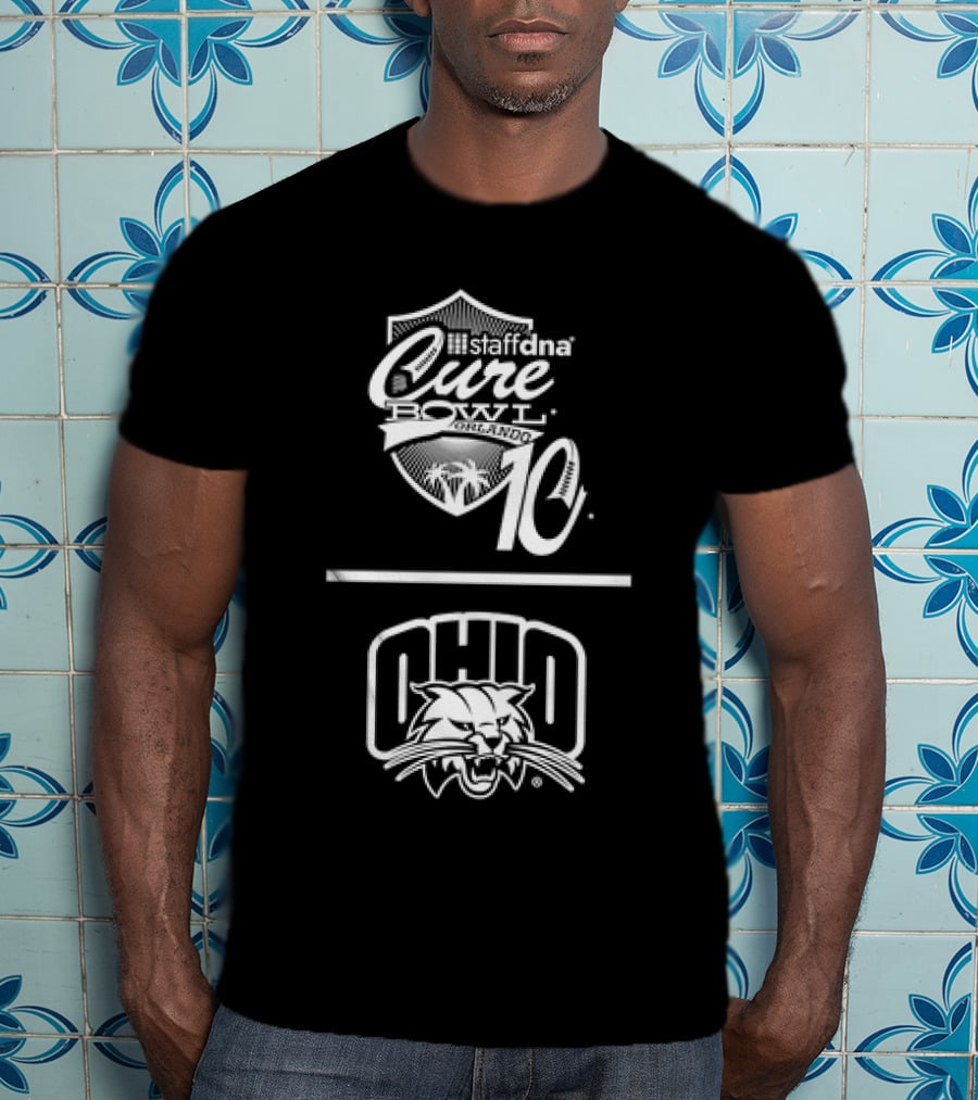Staffdna Cure Bowl Orlando 10 Ohio Bobcats Football T-Shirt