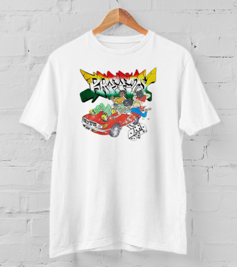 Breezy South Africa Cartoon Car Dice T-Shirt