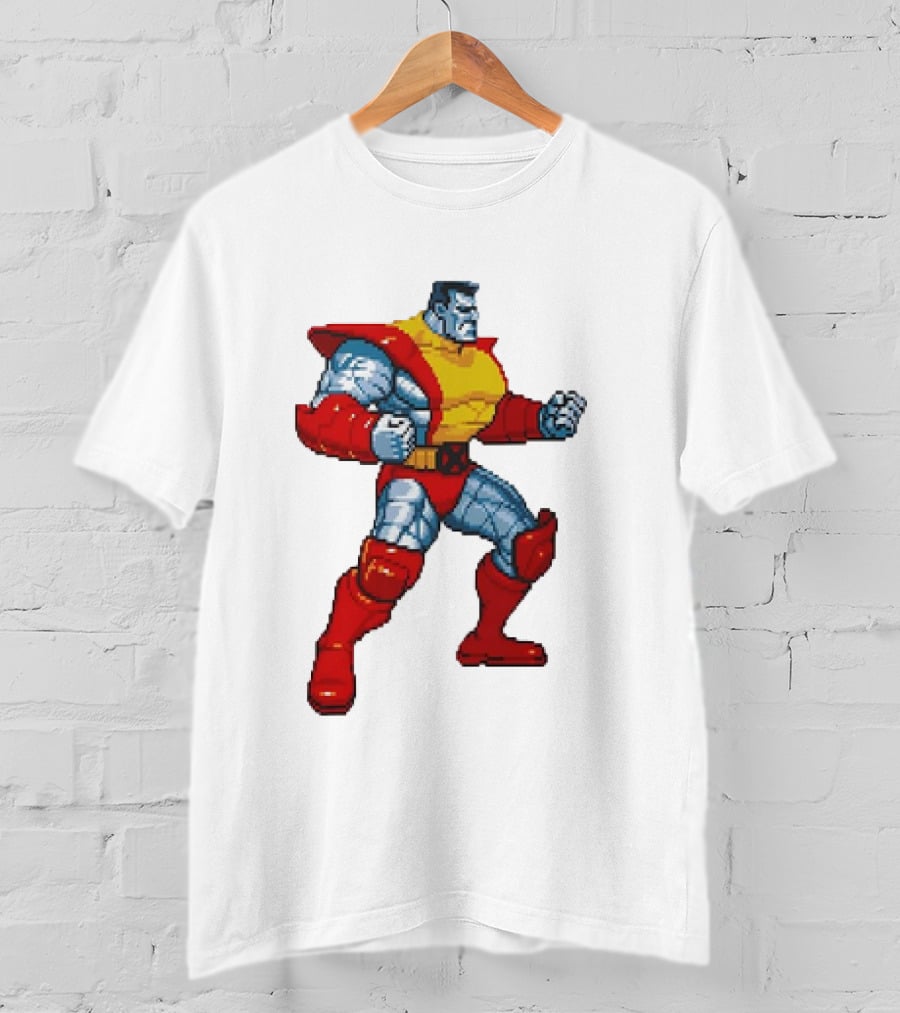 Colossus From X-Men Children Of The Atom Pixel T-Shirt