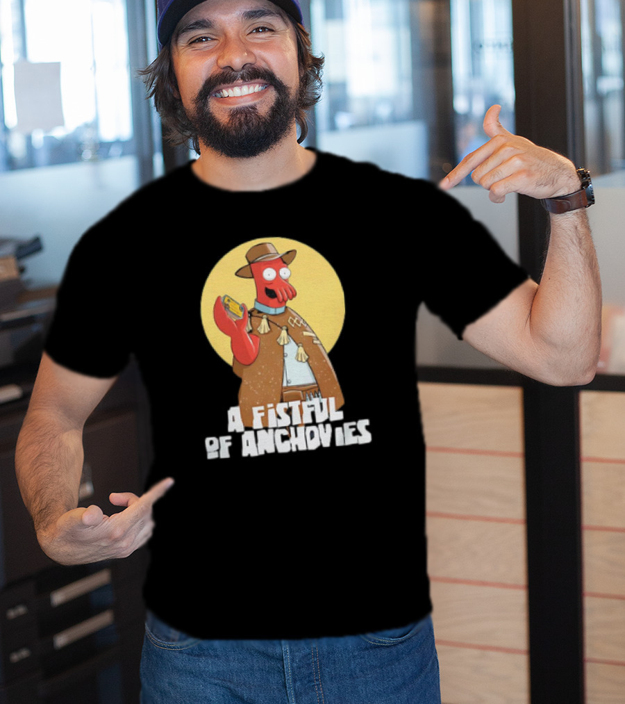 A Fistful Of Anchovies Zoidberg Futurama Cowboy T-Shirt