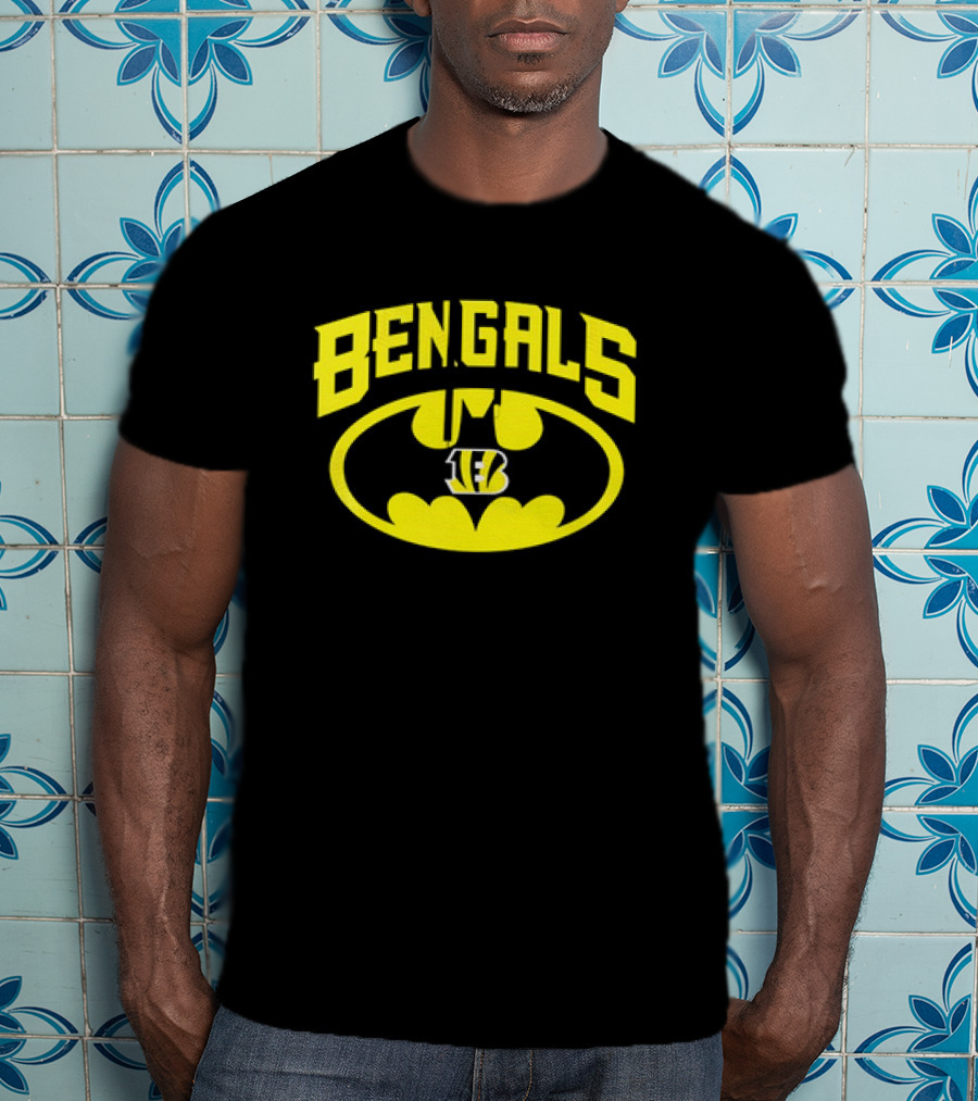 Bengals Batman Logo Cincinnati Bengals NFL Team T-Shirt