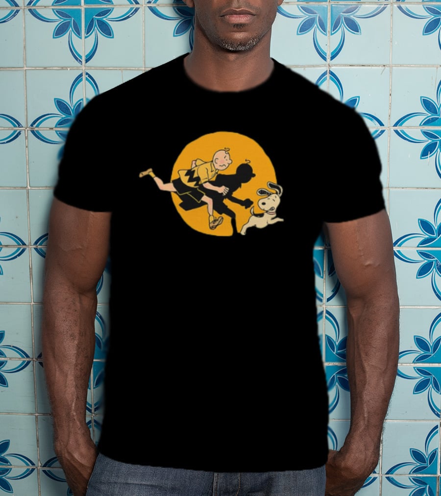 Charlie Brown And Snoopy Adventure Inspired By Tintin T-Shirt