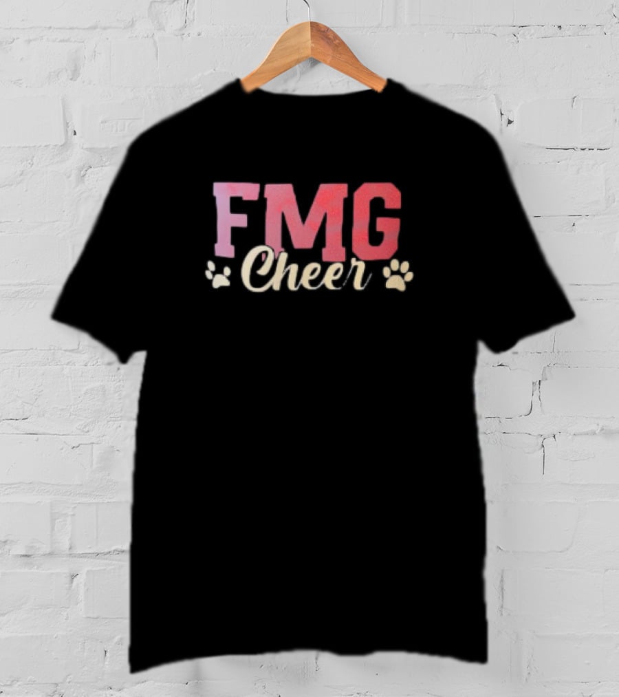 FMG Cheer With Paw Prints T-Shirt