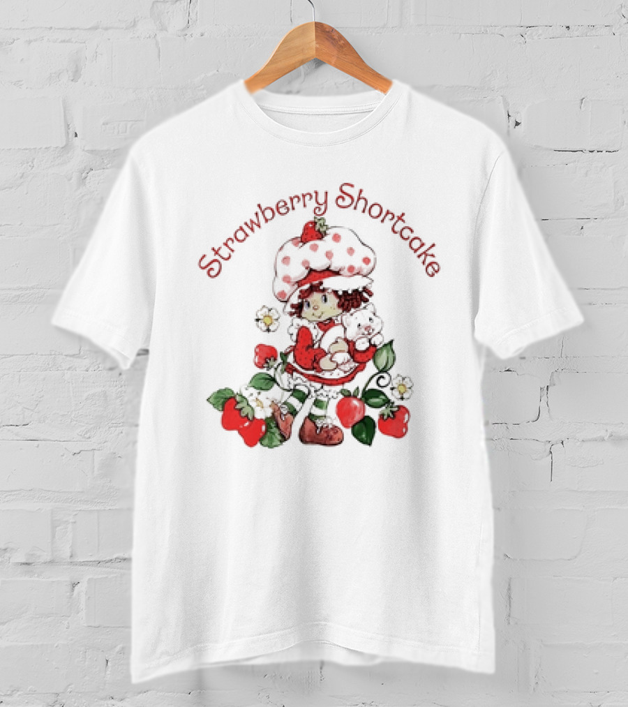 Strawberry Shortcake With Plush Bear And Strawberries T-Shirt