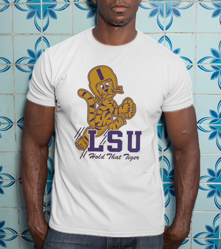 LSU Hold That Tiger Football Mascot T-Shirt