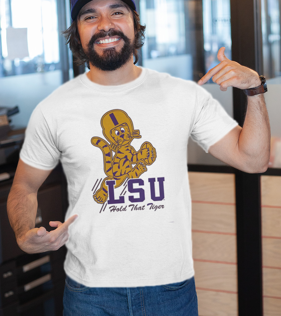 LSU Hold That Tiger Football Mascot T-Shirt