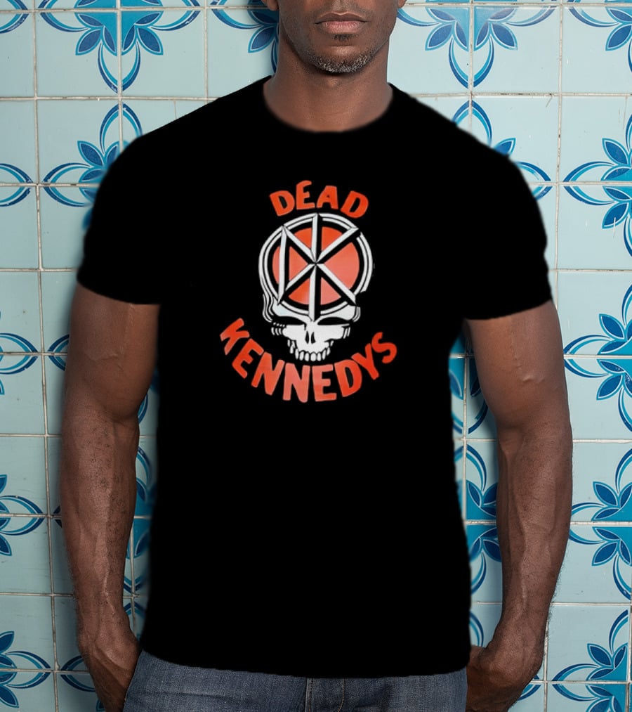 Dead Kennedys Style Grateful Dead Skeleton Emblem T-Shirt