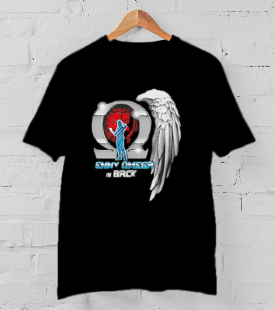 Kenny Omega Is Back With Omega Symbol And Angel Wings T-Shirt