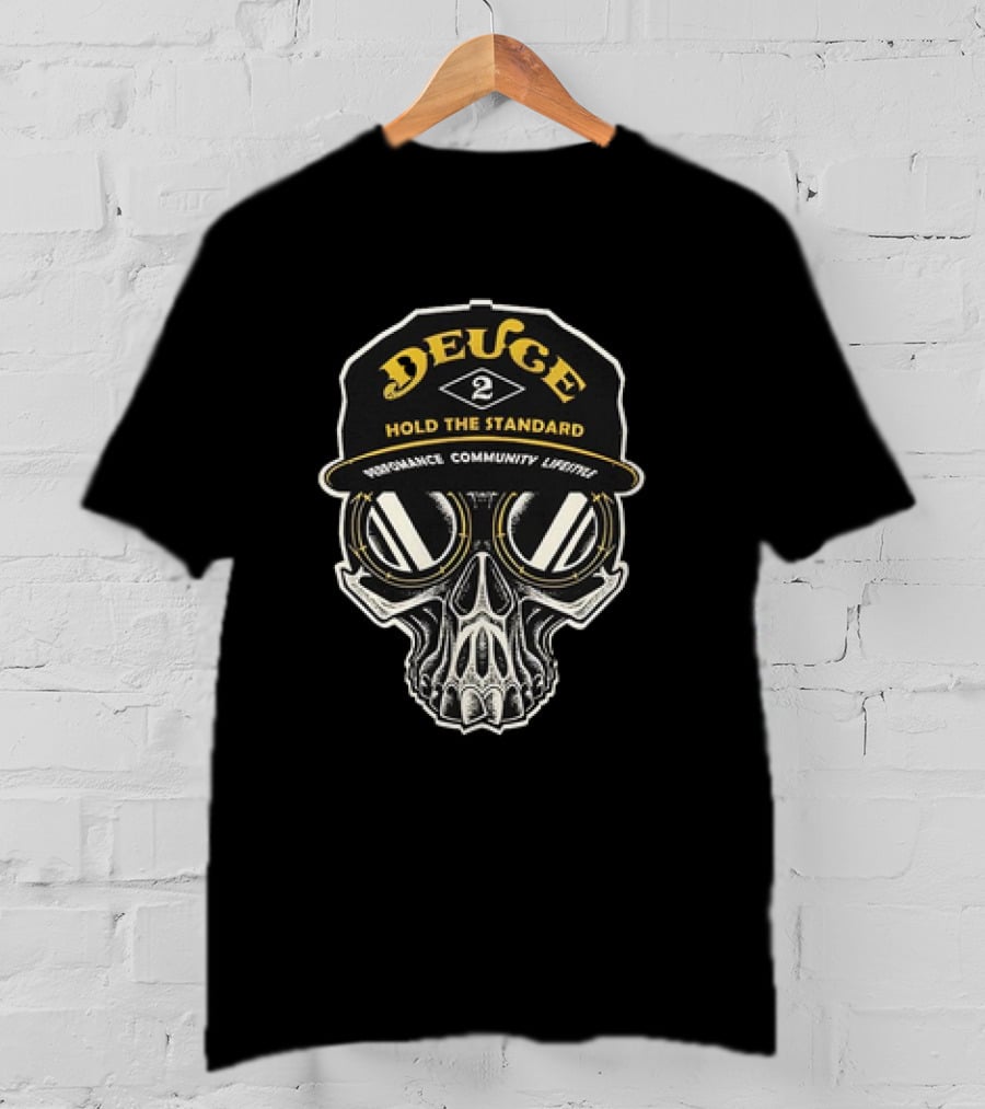 Deuce Hold The Standard Performance Community Lifestyle Skull T-Shirt