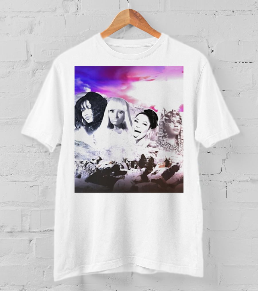 Kingkongkenn My Female Rap Mount Rushmore Nicki Minaj And Rihanna T-Shirt