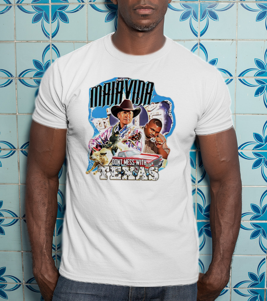 Malavida Don’t Mess With Texas Cowboy And Car T-Shirt