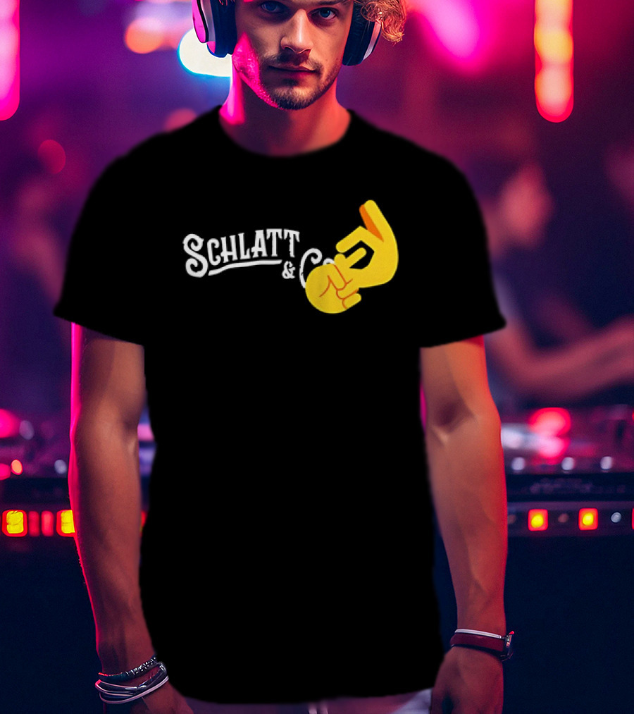 Schlatt And CO Hand Emoji Gesture T-Shirt