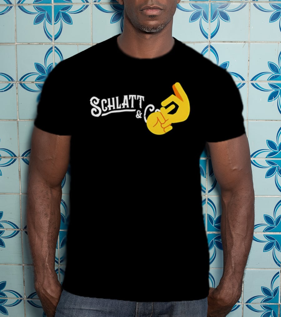 Schlatt And CO Hand Emoji Gesture T-Shirt