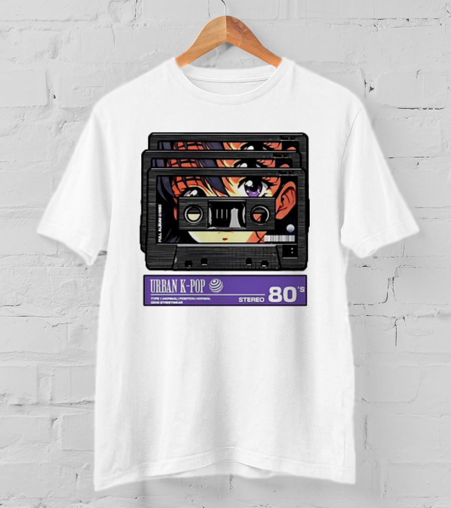 Cassette Tape Urban K-Pop Stereo 80’s Anime T-Shirt