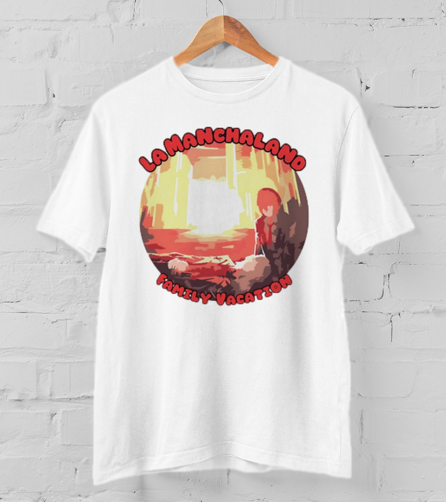 La Manchaland Family Vacation Sci-Fi Adventure Scene T-Shirt