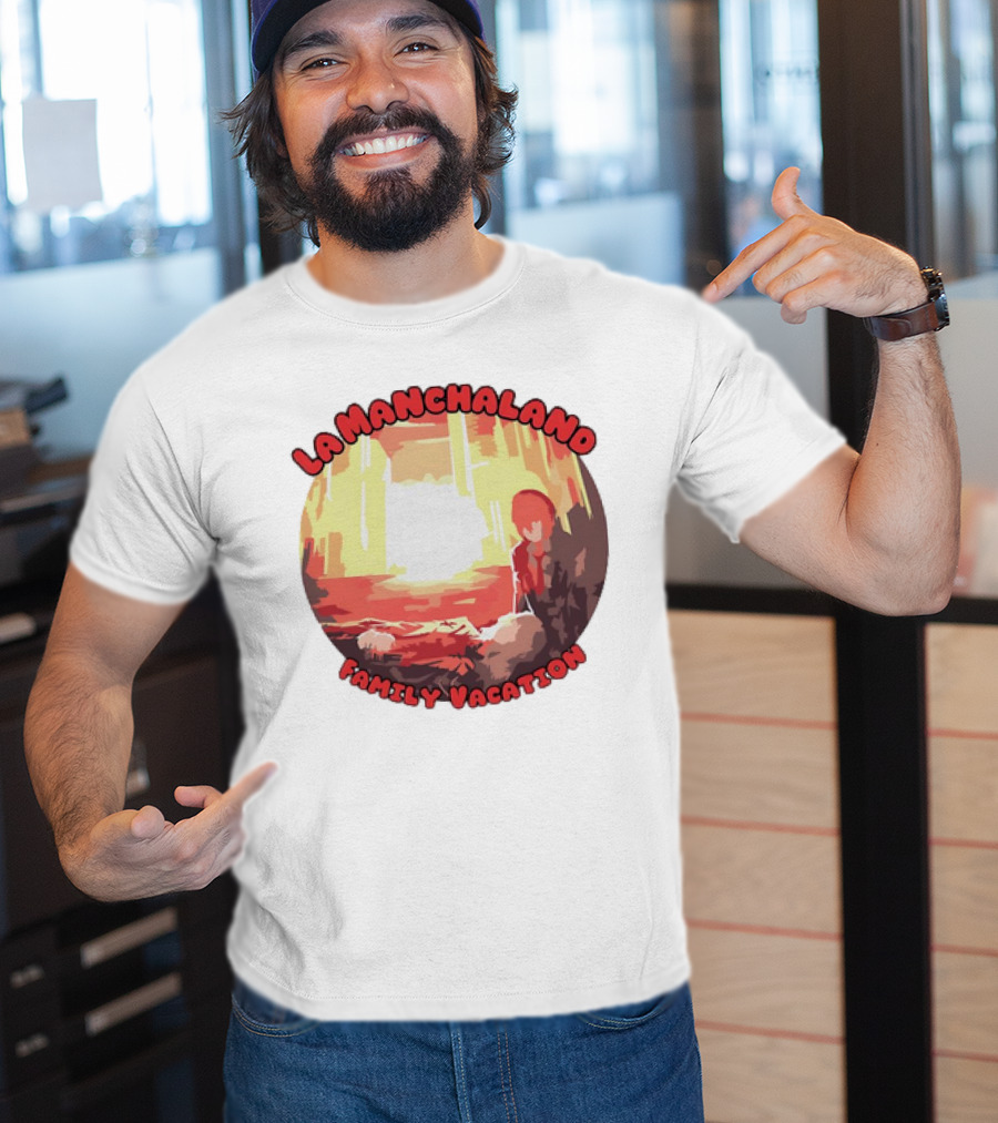 La Manchaland Family Vacation Sci-Fi Adventure Scene T-Shirt