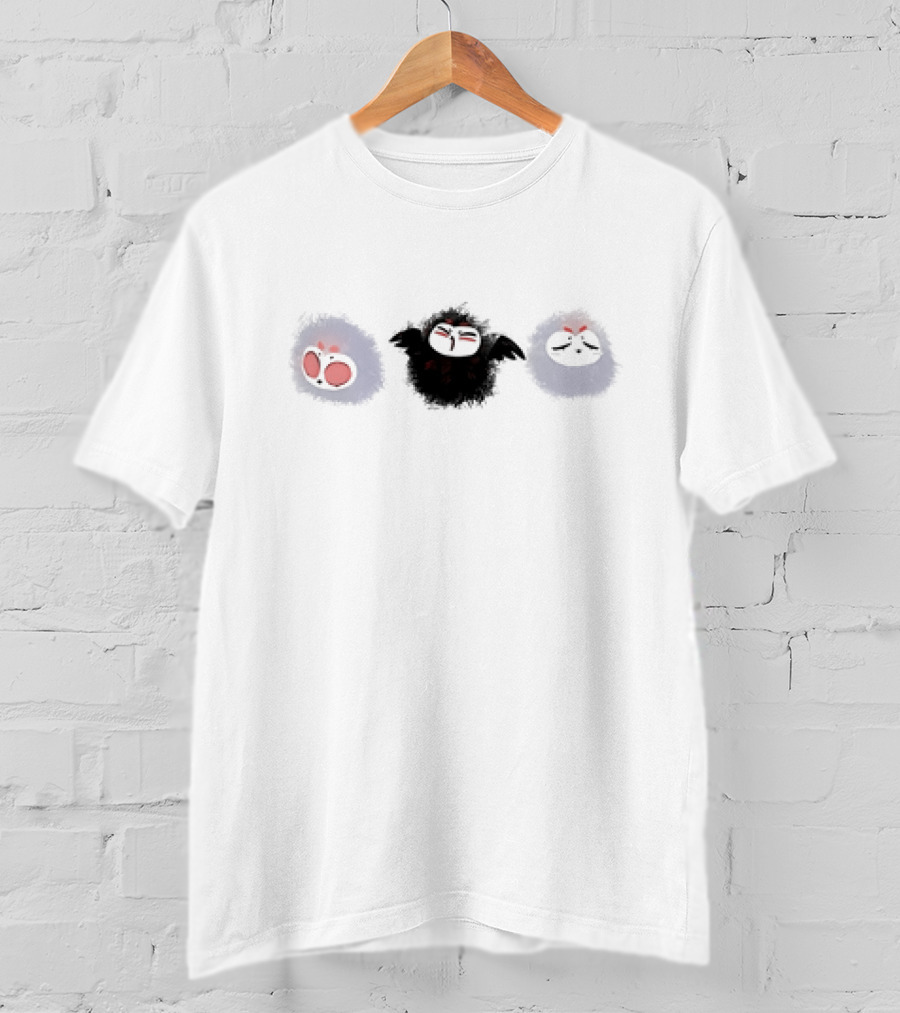 Mini Stolas Cute Fluffy Creatures Trio T-Shirt