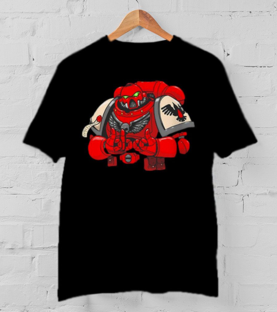 Be Positive Thieving Magpie Knight Space Marine Winged Armor T-Shirt