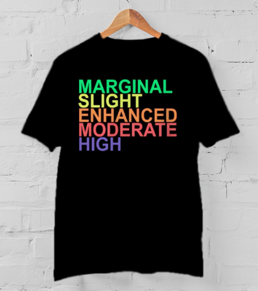 Marginal Slight Enhanced Moderate High T-Shirt