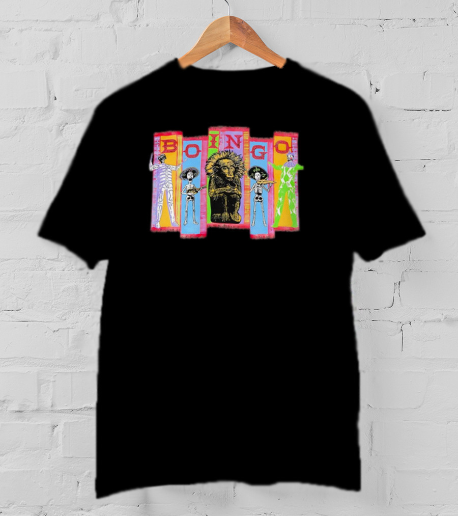 Oingo Boingo 1994 Vintage Skeletons Lion T-Shirt