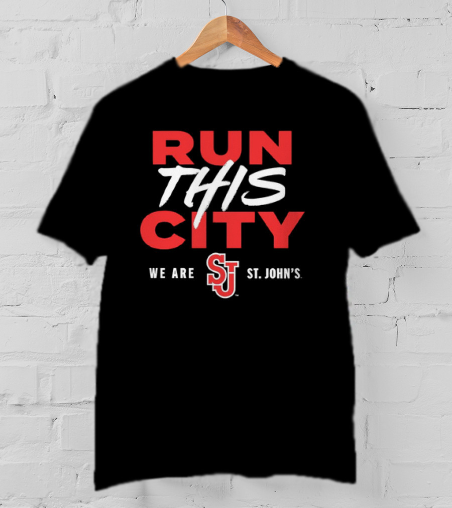 Run This City We Are Sj St. John's Red Storm T-Shirt