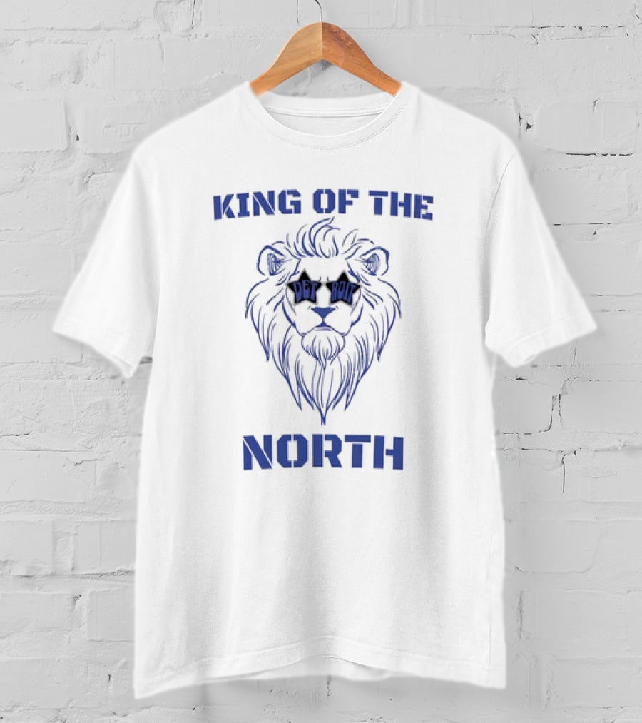 King Of The North Detroit Lions Lion T-Shirt