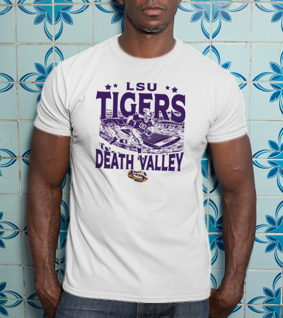 LSU Tigers Death Valley Football Stadium Player T-Shirt