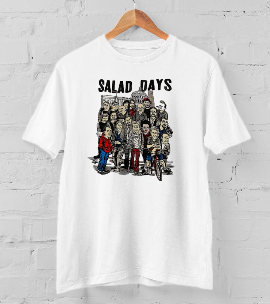 Salad Days Cast Crew Cartoon Group Capitol Building T-Shirt