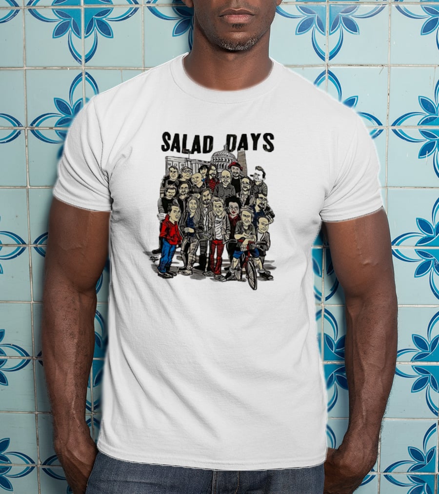 Salad Days Cast Crew Cartoon Group Capitol Building T-Shirt