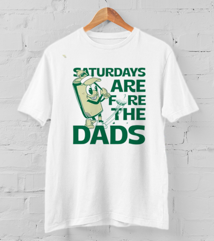 Saturdays Are Fore The Dads Golf Cartoon Golfer T-Shirt