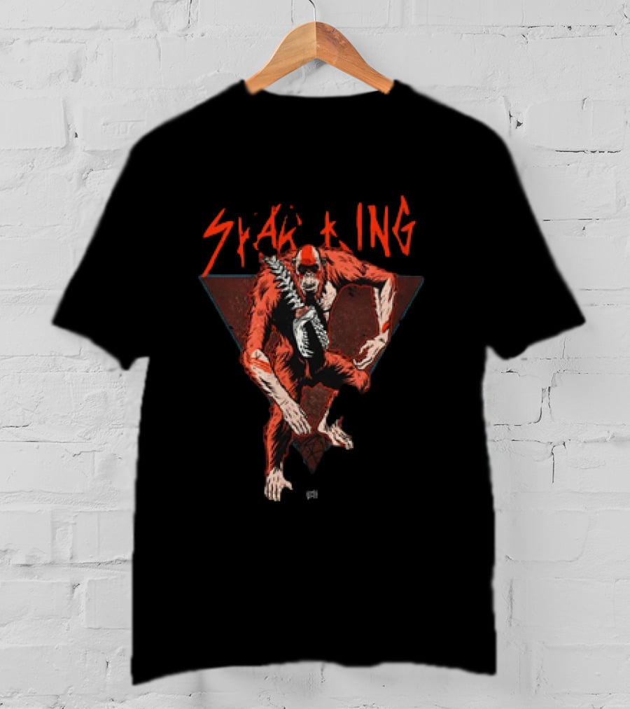 Gxk Skar King Red Primate Warrior Triangle T-Shirt