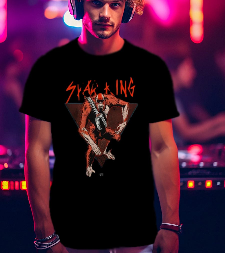 Gxk Skar King Red Primate Warrior Triangle T-Shirt