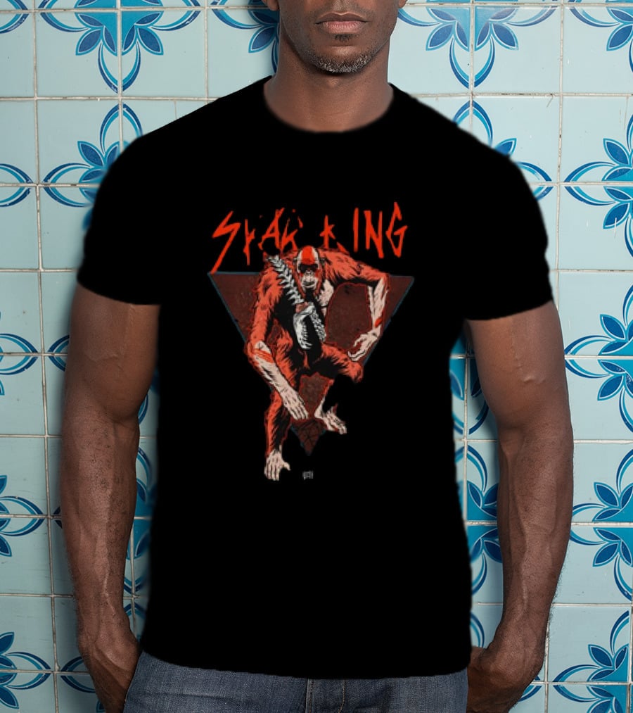 Gxk Skar King Red Primate Warrior Triangle T-Shirt