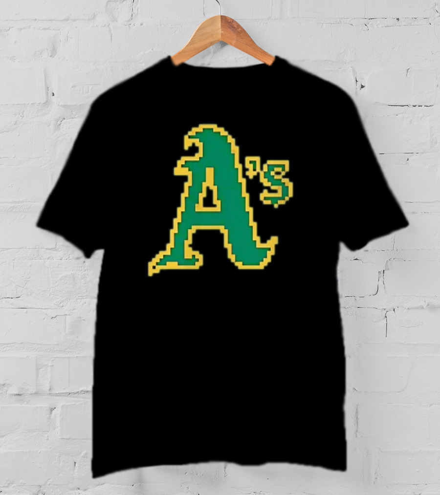 Tecmo A's Retro Gaming Style Logo Oakland Athletics T-Shirt