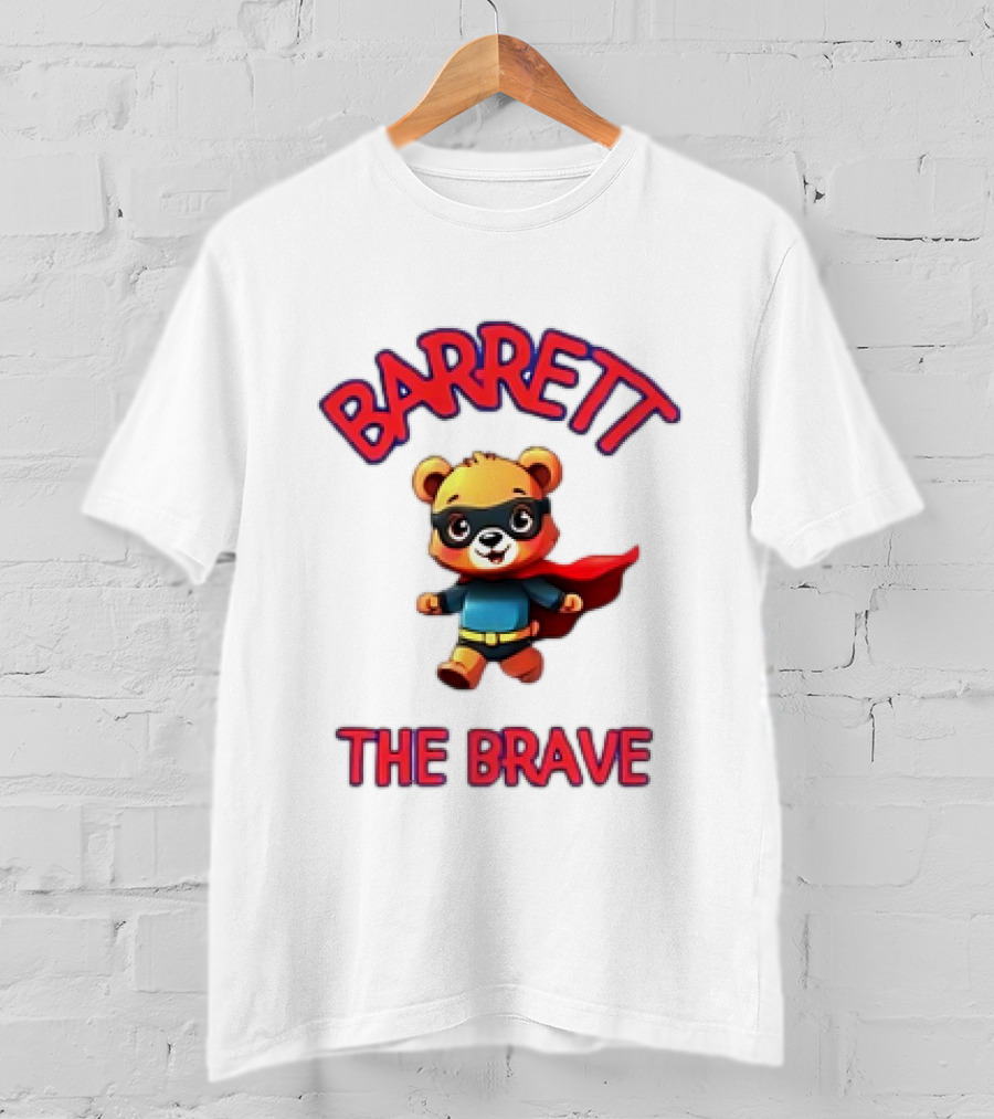 Barrett The Brave Superhero Bear T-Shirt