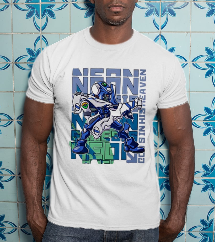 Neon Genesis Evangelion Eva-00 God's In His Heaven T-Shirt
