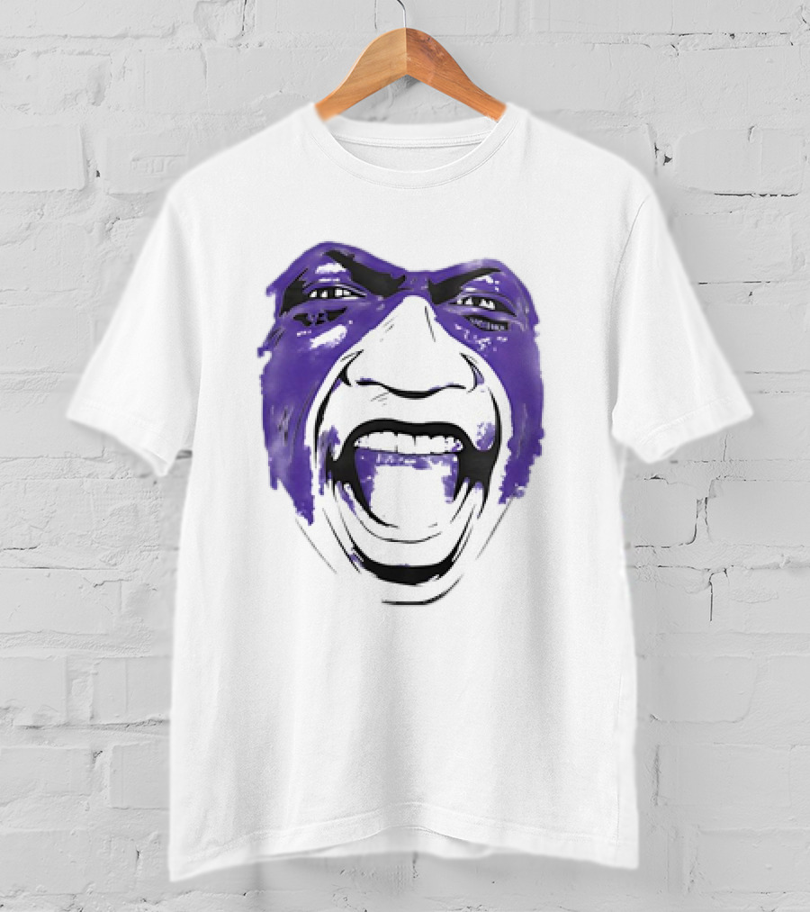 John Randle Minnesota Vikings Face Paint Scream T-Shirt