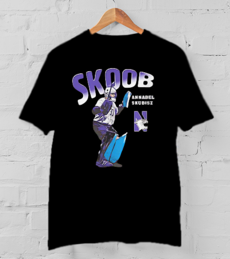 SKOOB Annabel Skubisz Northwestern Wildcats 90s Field Hockey T-Shirt