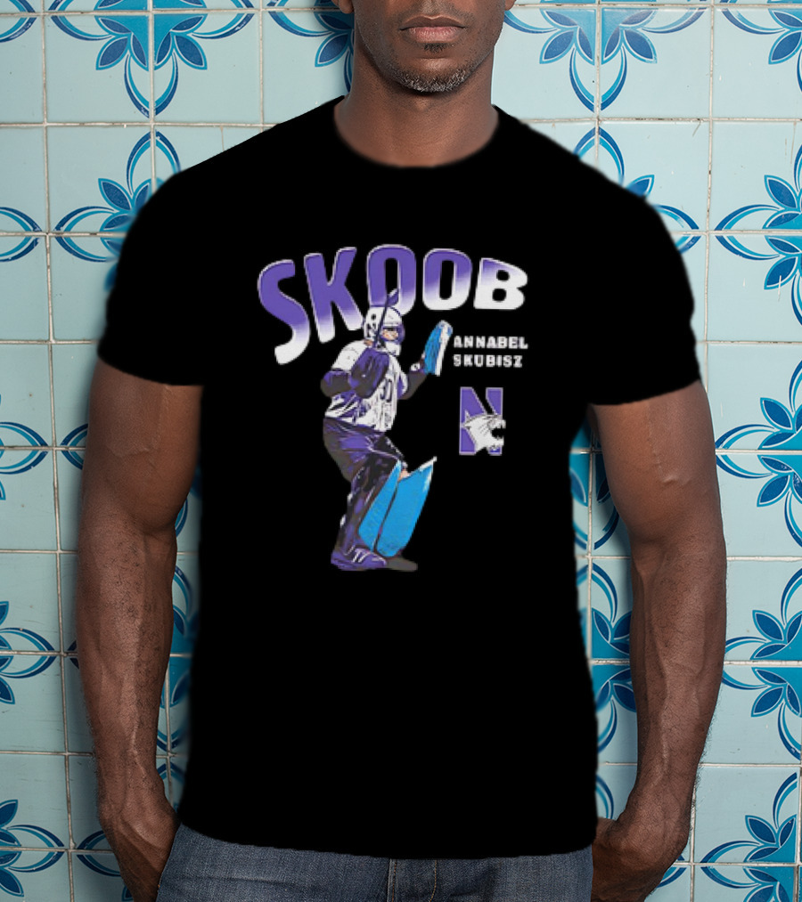SKOOB Annabel Skubisz Northwestern Wildcats 90s Field Hockey T-Shirt