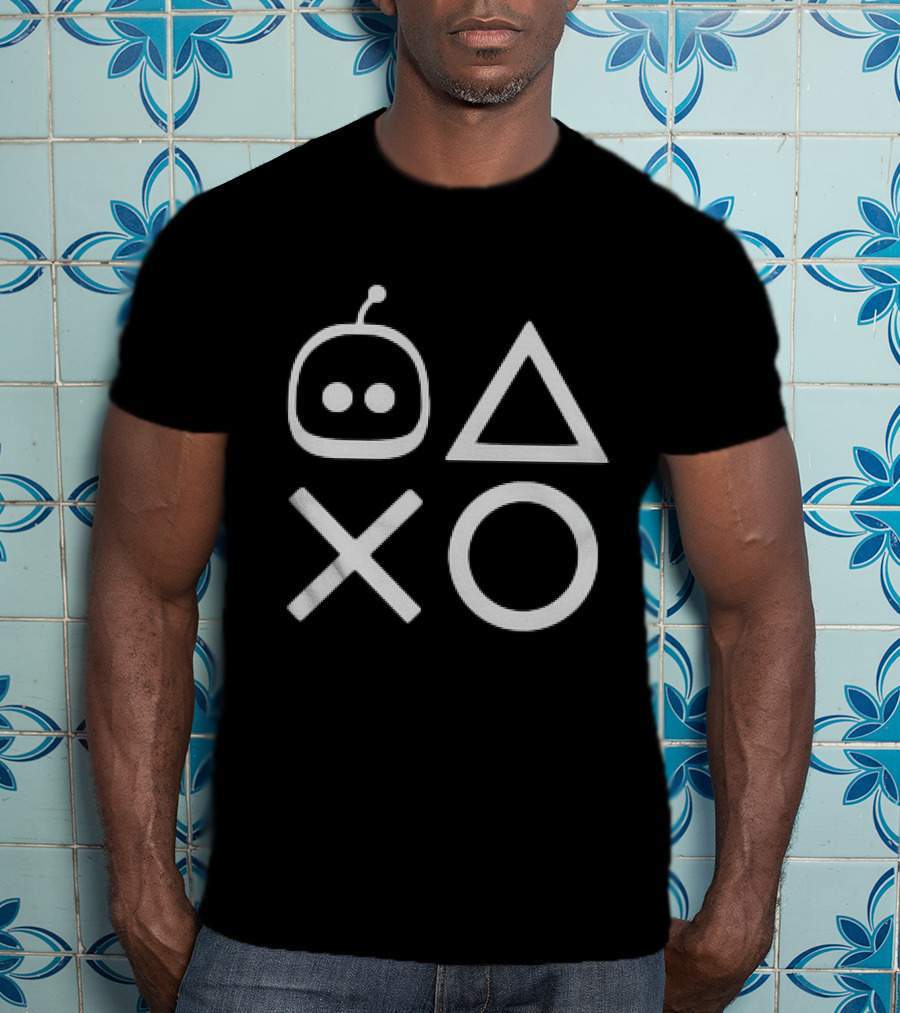 Astro Bot Playstation Controller Shapes T-Shirt