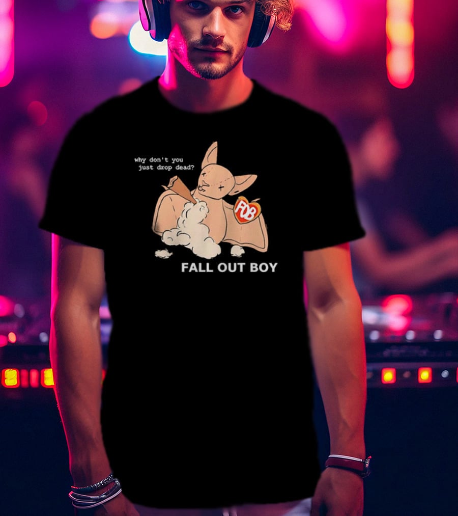 Why Don’t You Just Drop Dead Bat Fall Out Boy POB Heart T-Shirt