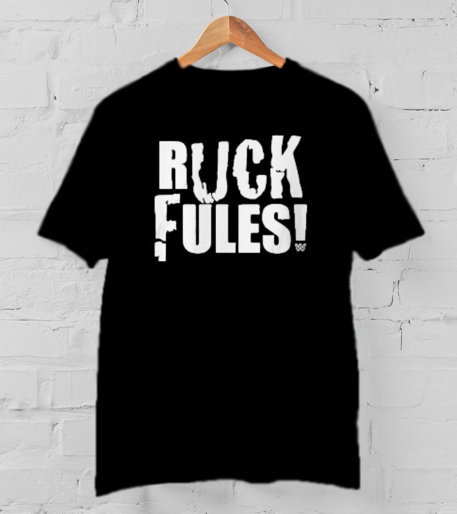John Cena Ruck Fules WWE Parody Bold Lettering T-Shirt