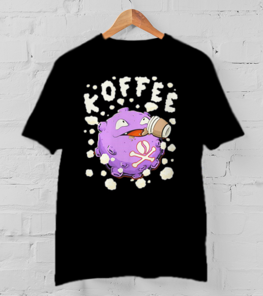 Koffing Drinking Koffee With Coffee Mug T-Shirt