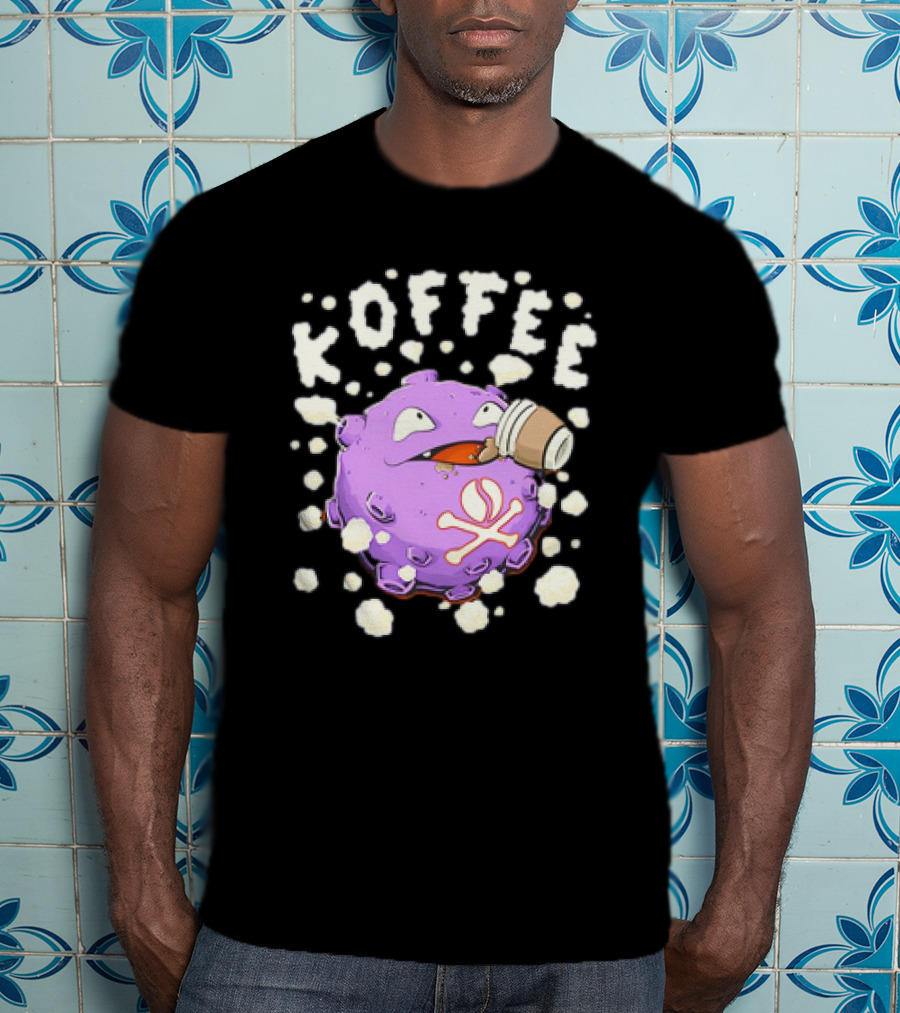 Koffing Drinking Koffee With Coffee Mug T-Shirt