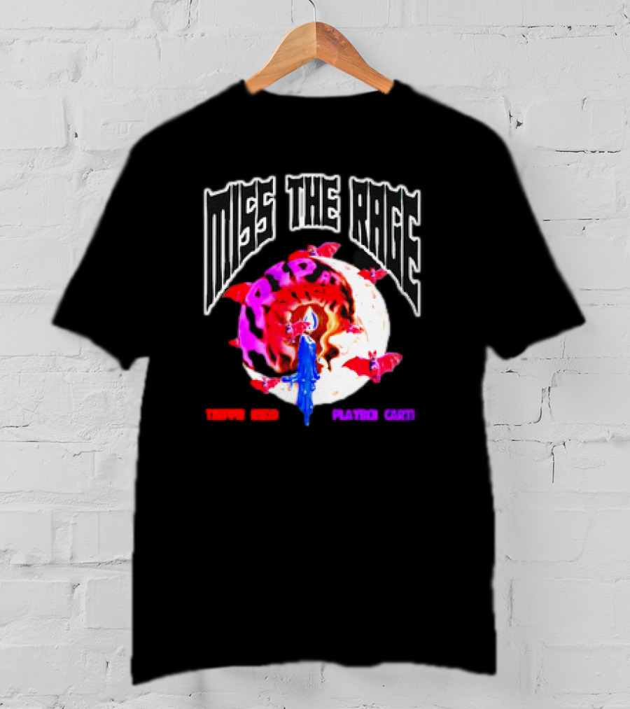 Miss The Rage Trip At Knight Trippie Redd Playboi Carti Lunar Bat Vision T-Shirt