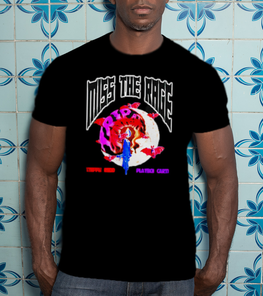 Miss The Rage Trip At Knight Trippie Redd Playboi Carti Lunar Bat Vision T-Shirt