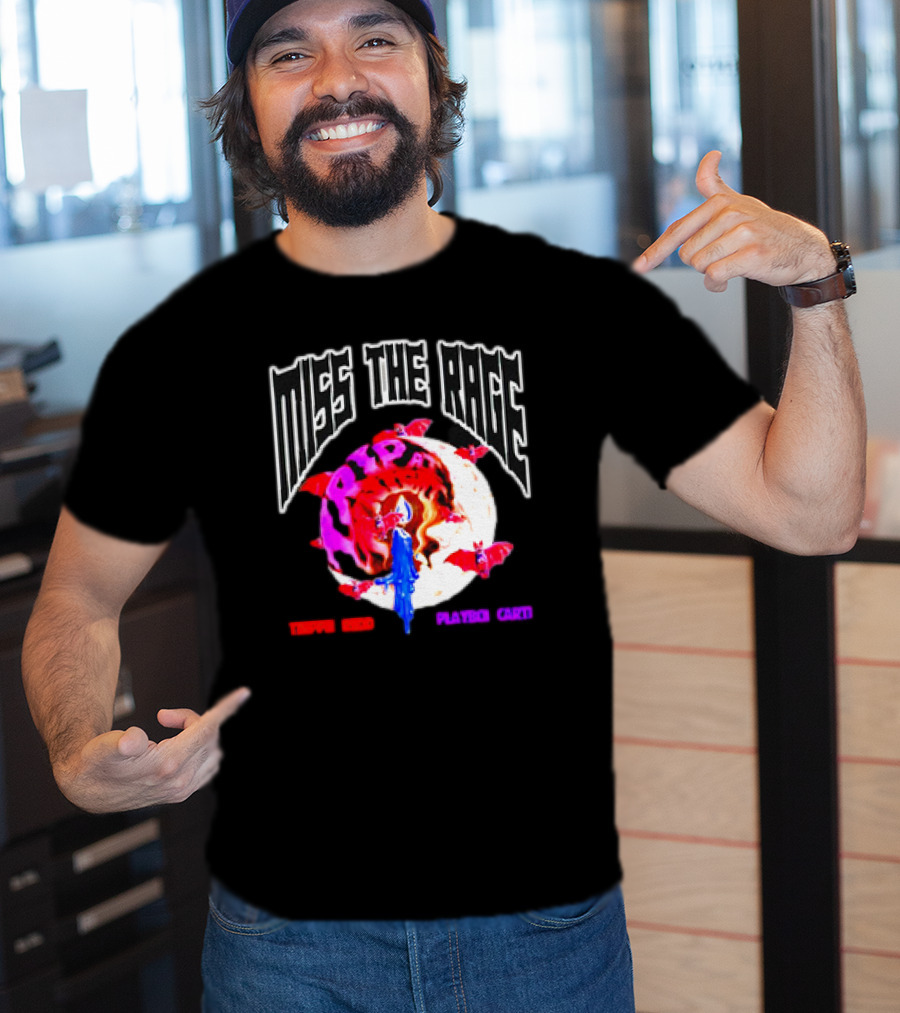 Miss The Rage Trip At Knight Trippie Redd Playboi Carti Lunar Bat Vision T-Shirt